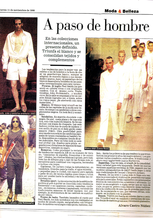 A paso de hombre. 11 Noviembre 1999