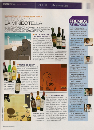Minibotellas Noviembre 2001
