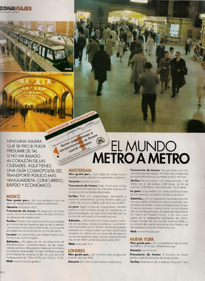 El mundo metro a metro. Abril 2002