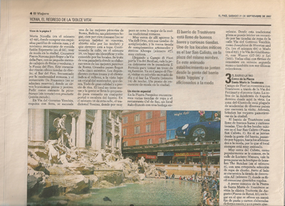 Roma y una nueva Dolce Vita. Septiembre 2002