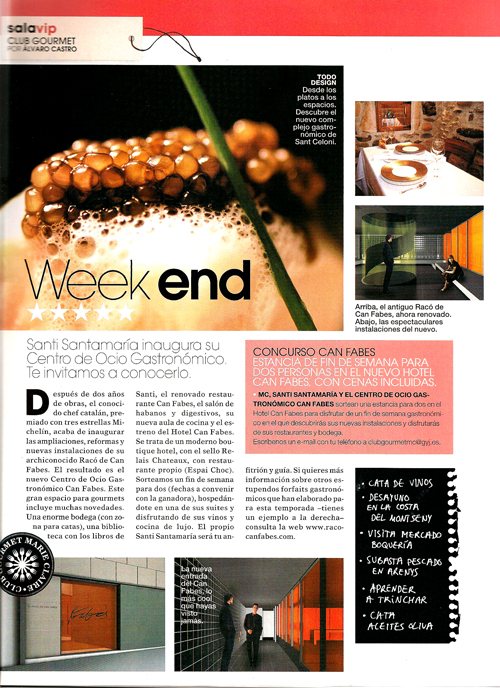 Centro de Ocio Gastronómico Septiembre 2003