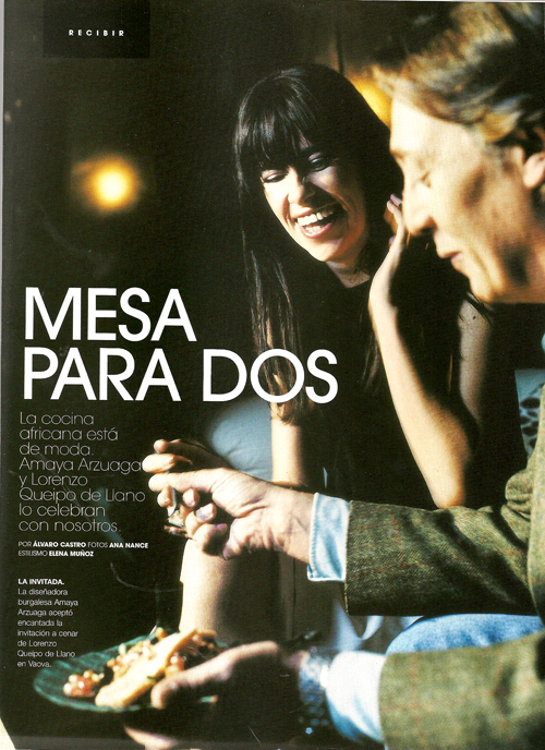 Mesa para dos. Enero 2004.