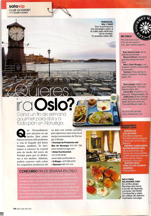 Club Gourmet Oslo. Mayo 2004