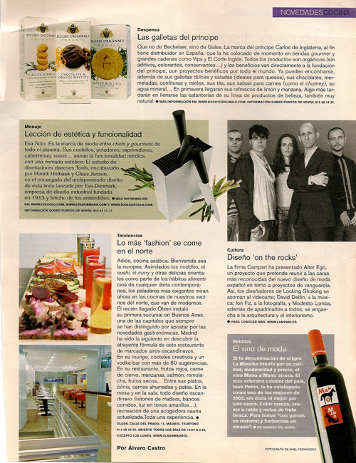 Noticiario cocina. 20 Marzo 2005.