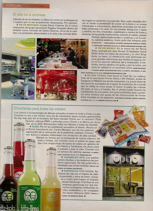 Noticiario Gastronómico 13 Noviembre 2005
