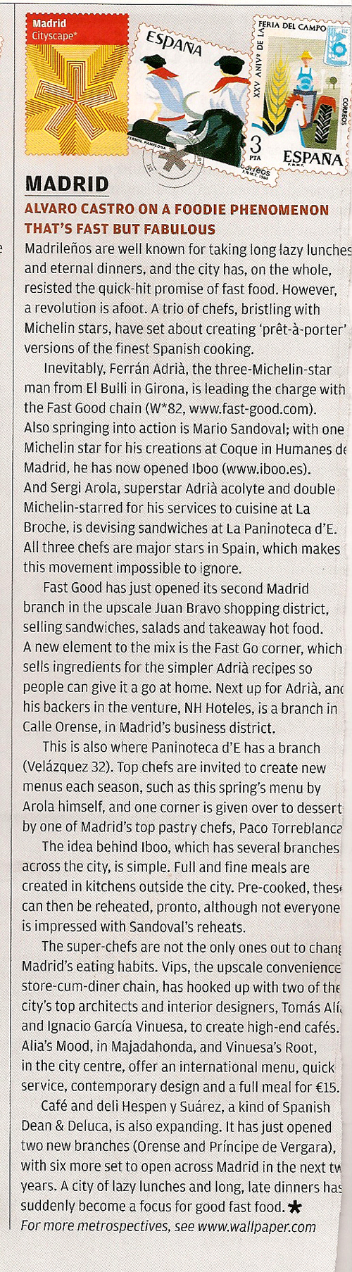 A foodie phenomenon. Mayo 2006.