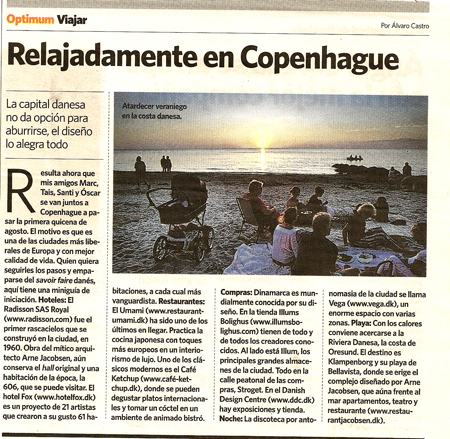 Relajadamente en Copenague. 4 Agosto 2006.