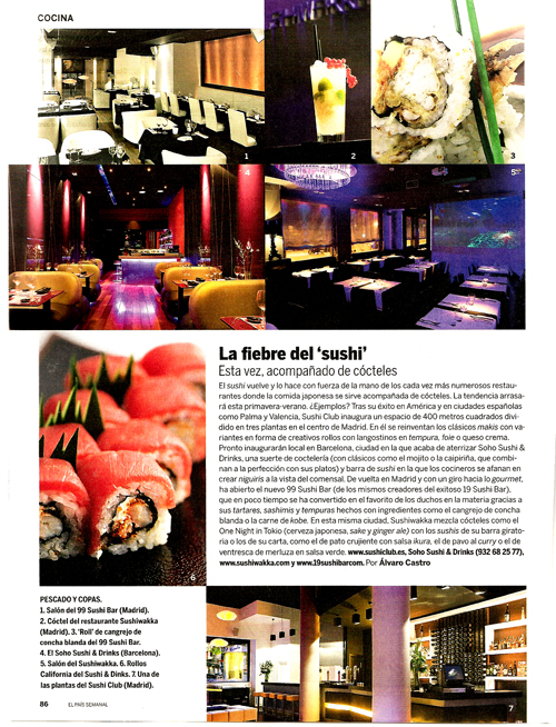 Fiebre de Sushi. 22 Febrero 2009