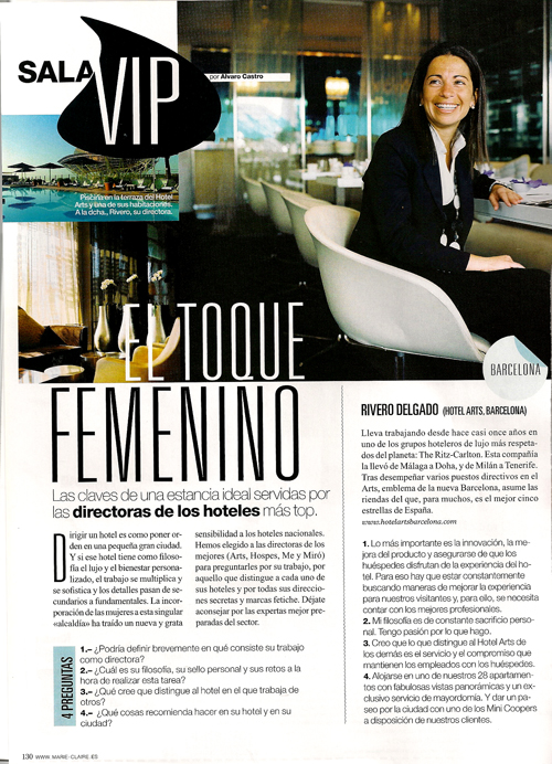 El toque femenino. Mayo 2009.