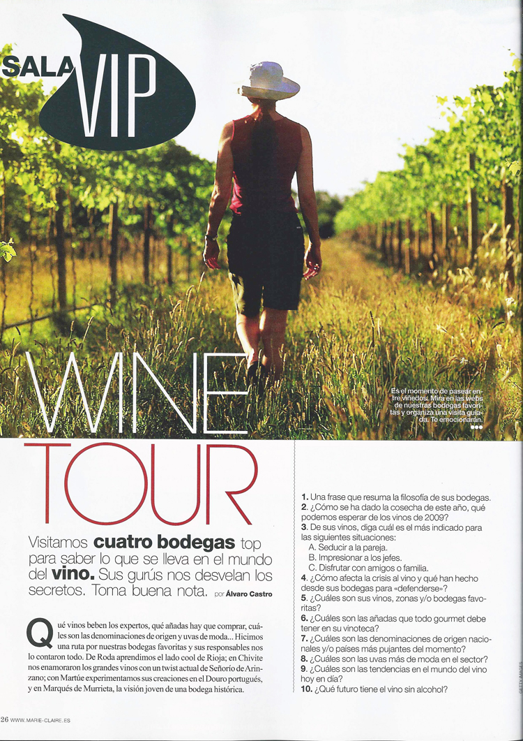 WINE TOUR. Noviembre 2009