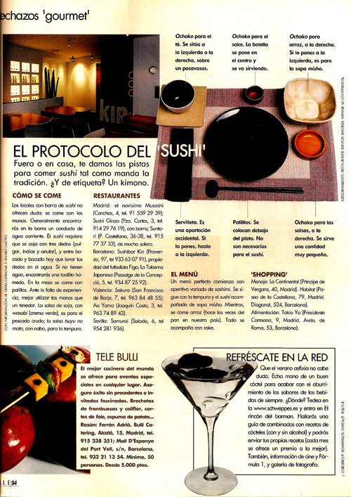 Protocolo del sushi.