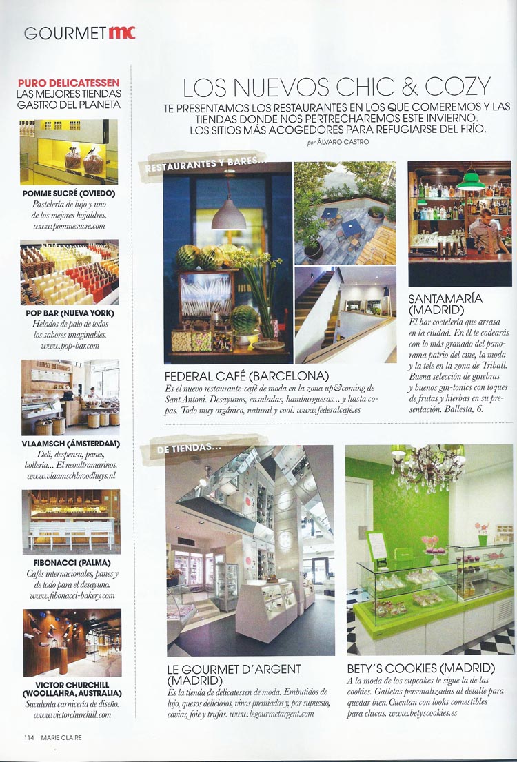 Los nuevos chic & Cozy. Noviembre 2010