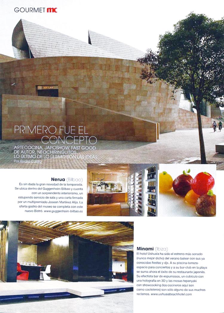 Primero fue el concepto. Agosto 2011