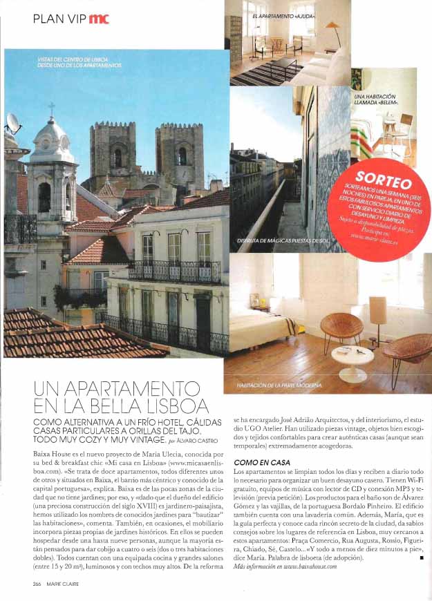 Un apartamento en la bella Lisboa. Abril 2011