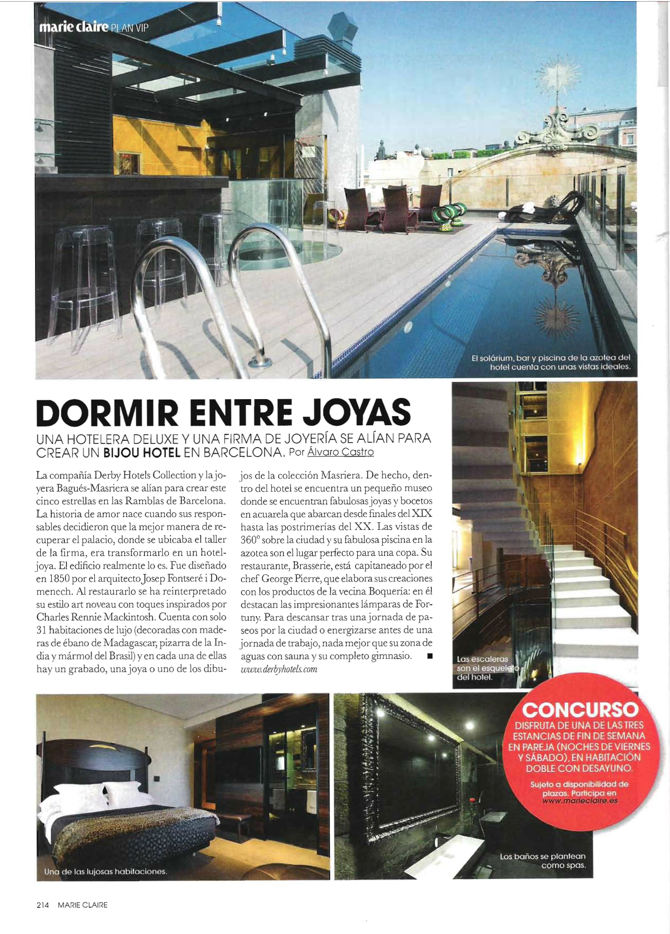 Dormir entre joyas. Noviembre 2011