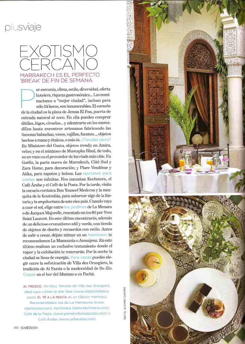Exotismo cercano (Marrakech, Marruecos). nº126 Marzo 2012