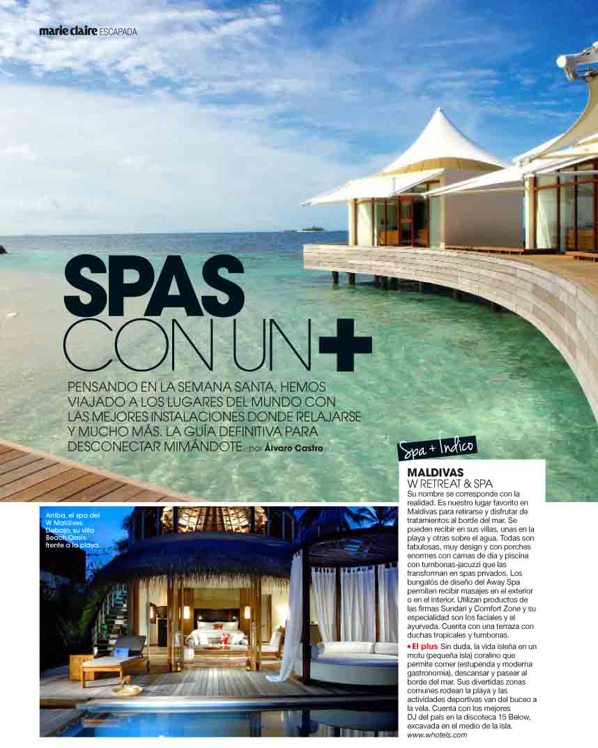 Spas con un + (varios destinos). Marzo 2012
