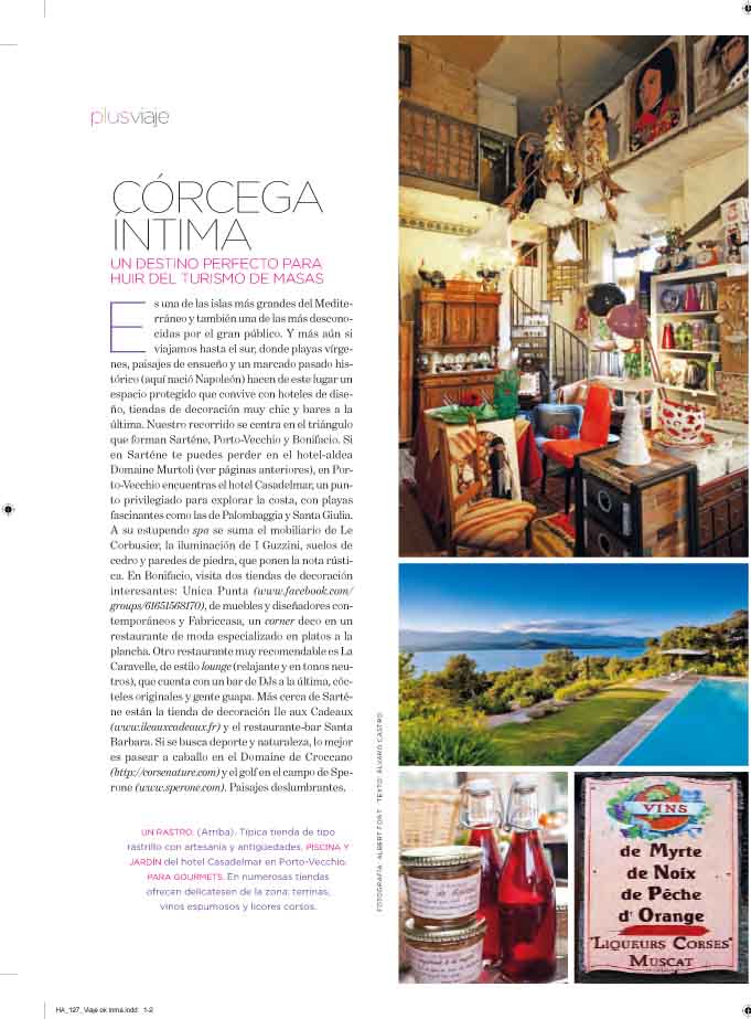 Córcega íntima (Francia). nº 127 Abril 2012