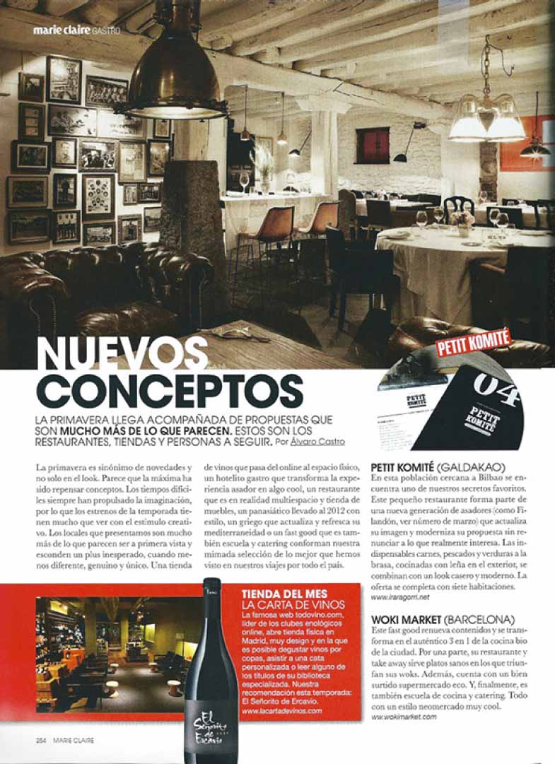 Nuevos conceptos. Abril 2012