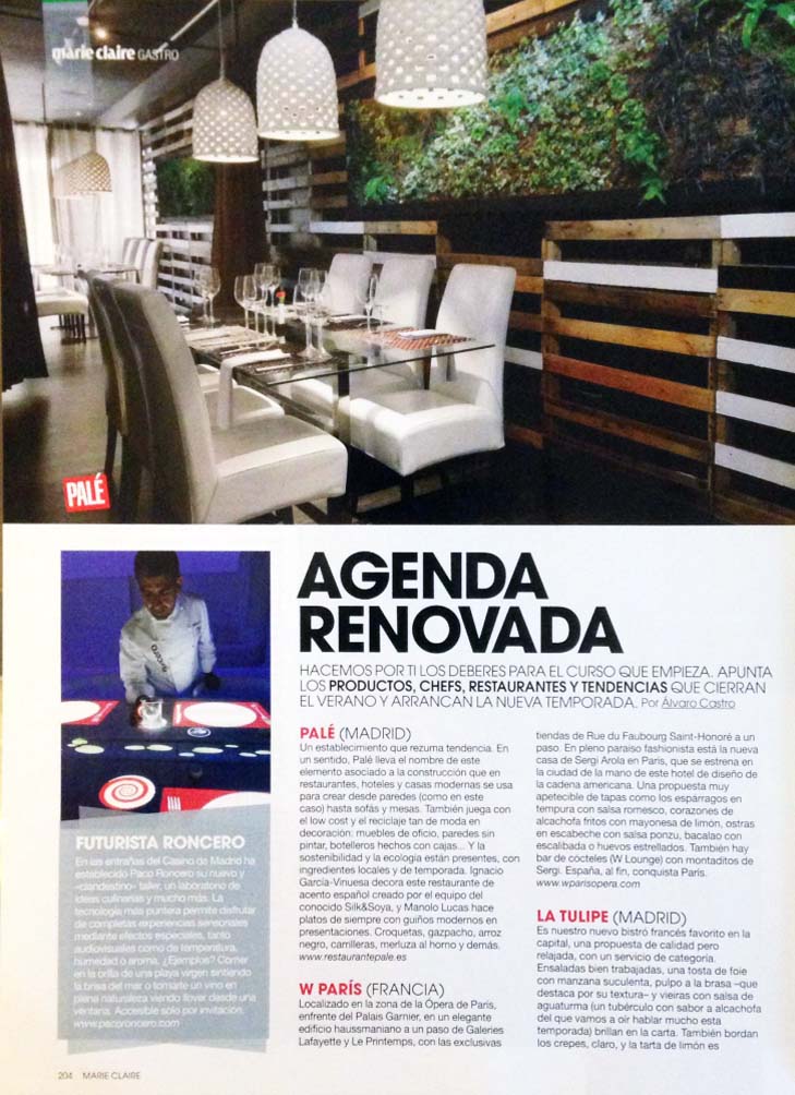 Agenda renovada. Septiembre 2012