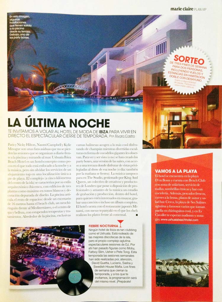 La última noche. Septiembre 2012