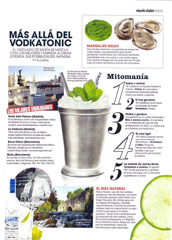 Más allá del vodkatonic. Noviembre 2012