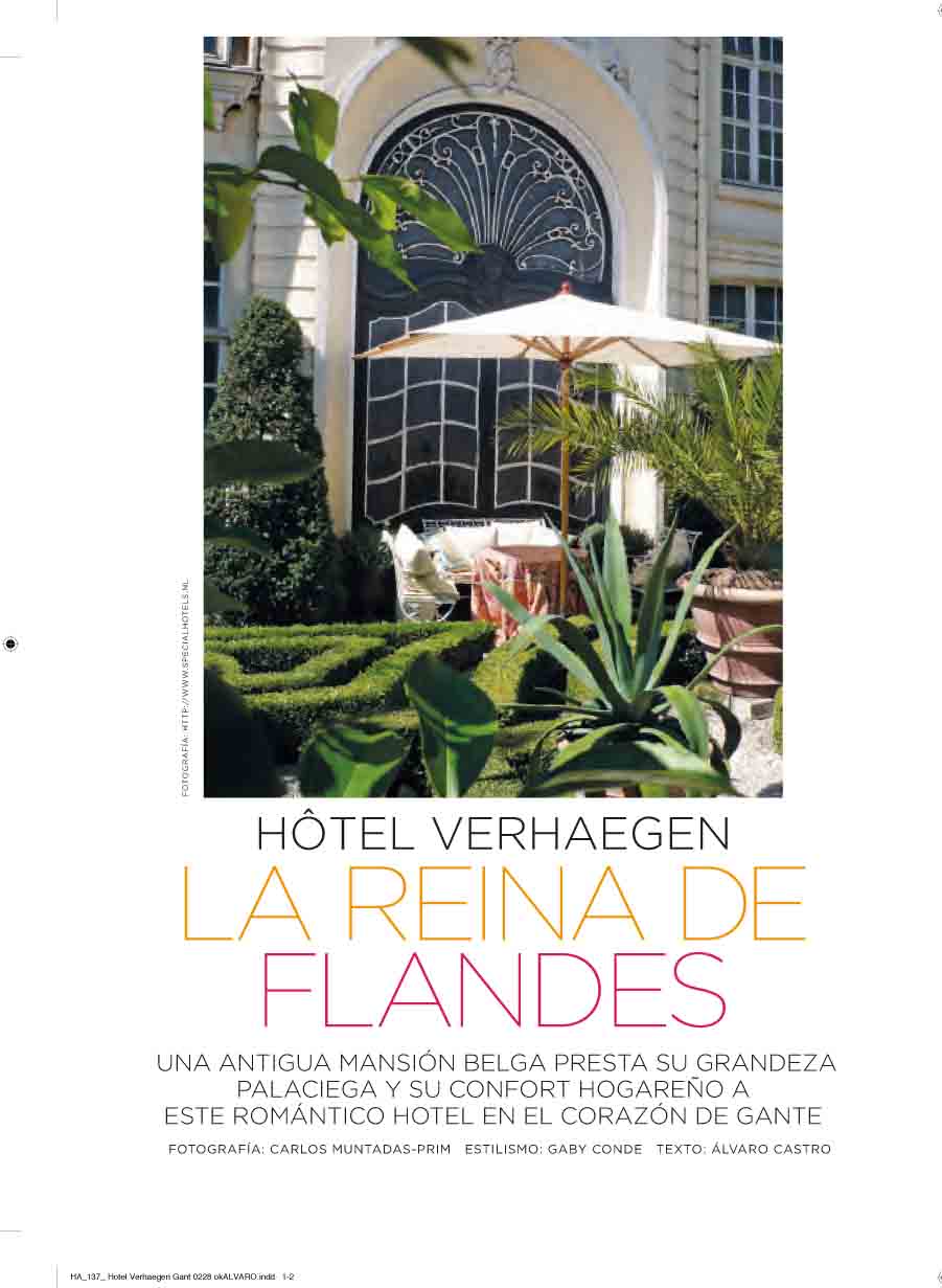 Hôtel Verhaegen (Gante, Bélgica). La Reina de Flandes. nº 137 Marzo 2013
