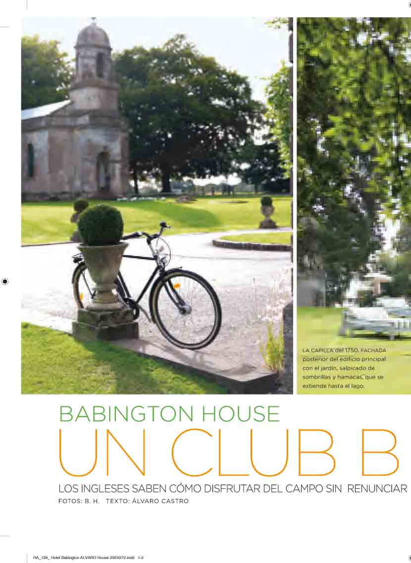 Babington House (Inglaterra, Reino Unido). Un club británico. nº 139 mayo 2013