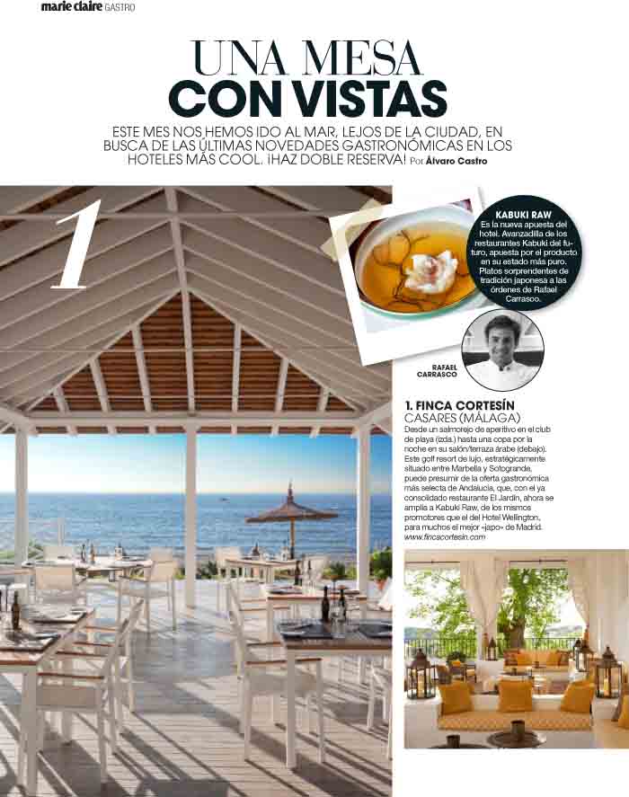 Una mesa con vistas. Agosto 2013