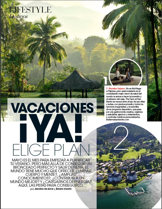 VACACIONES ¡YA! ELIGE PLAN. Mayo 2014