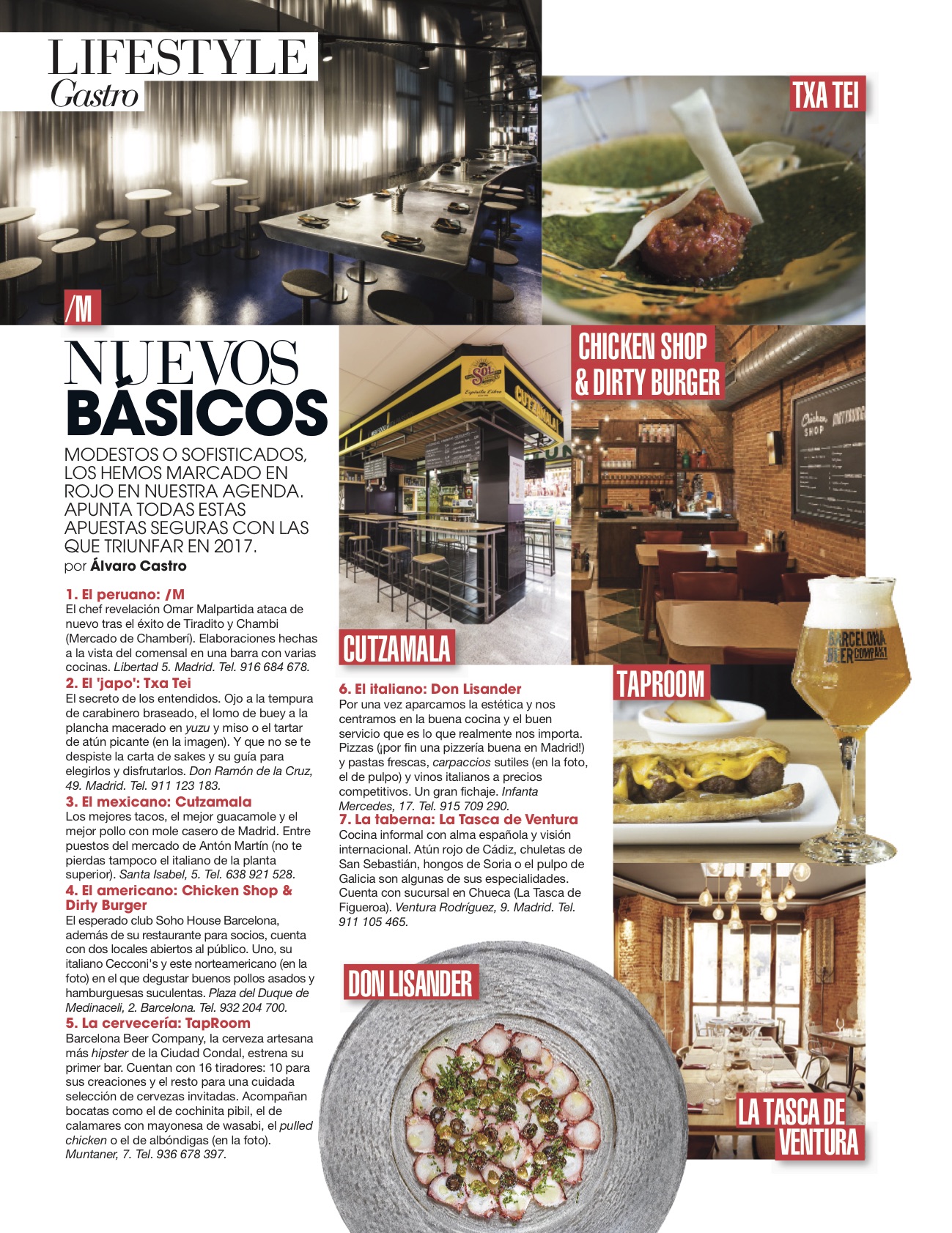 News Gastro/ Enero 2017