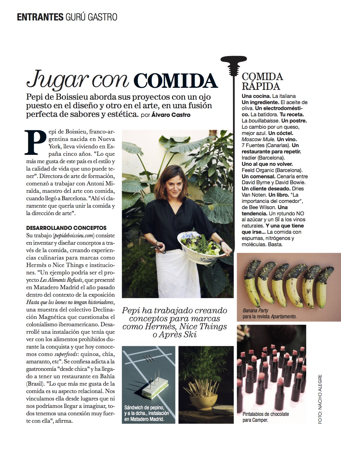 Marie Claire Gourmet/ junio 2015