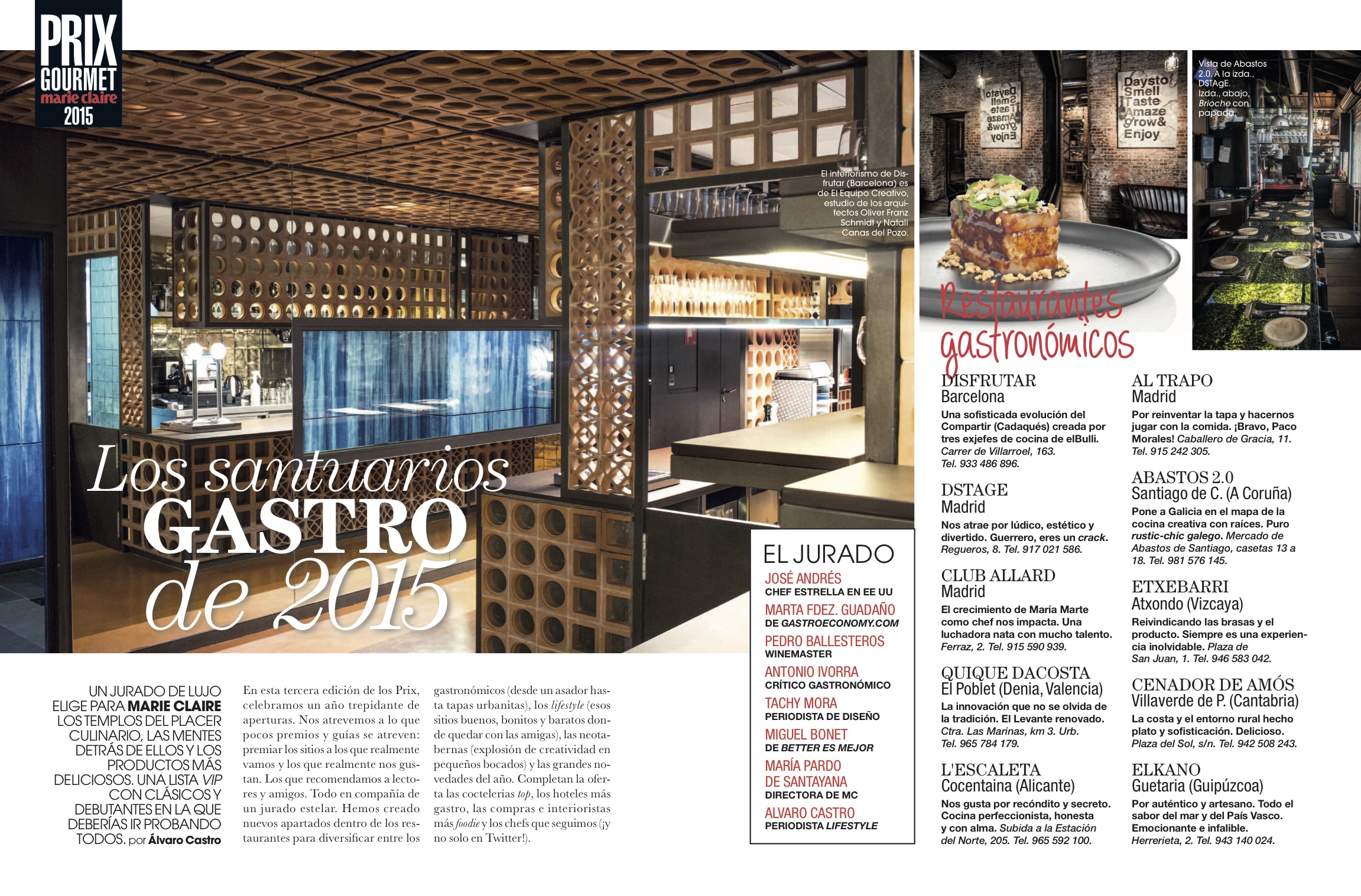 Marie Claire Gourmet/ junio 2015