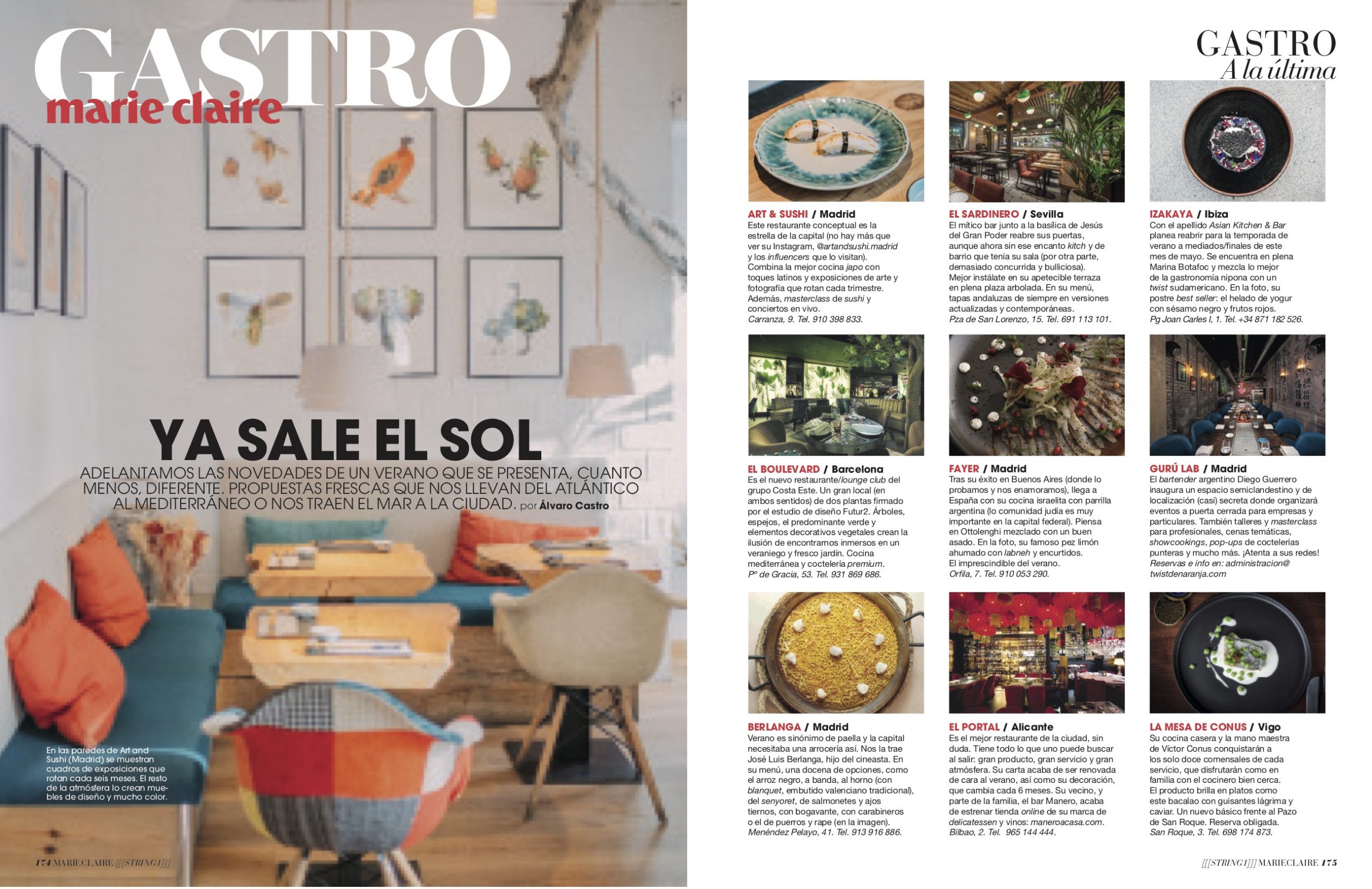 NEWS GASTRO/ RESTAURANTES MAYO 2020