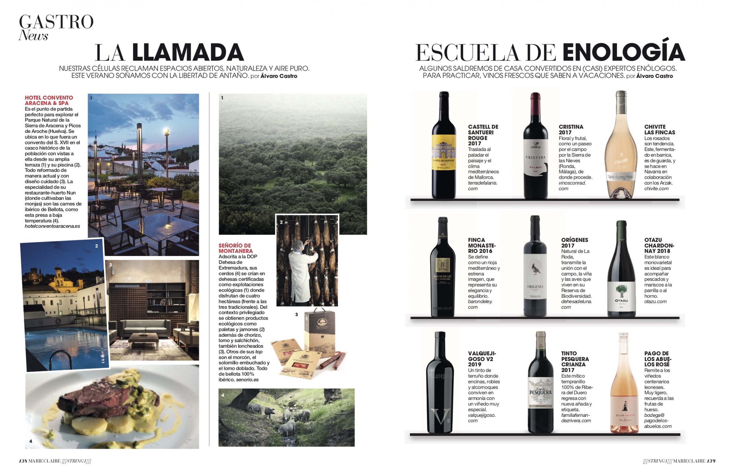 NEWS GASTRO/ DESTINOS Y VINOS JUNIO 2020