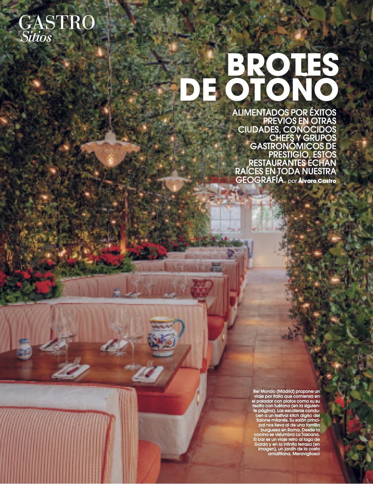 NEWS GASTRO/ RESTAURANTES NOVIEMBRE 2020