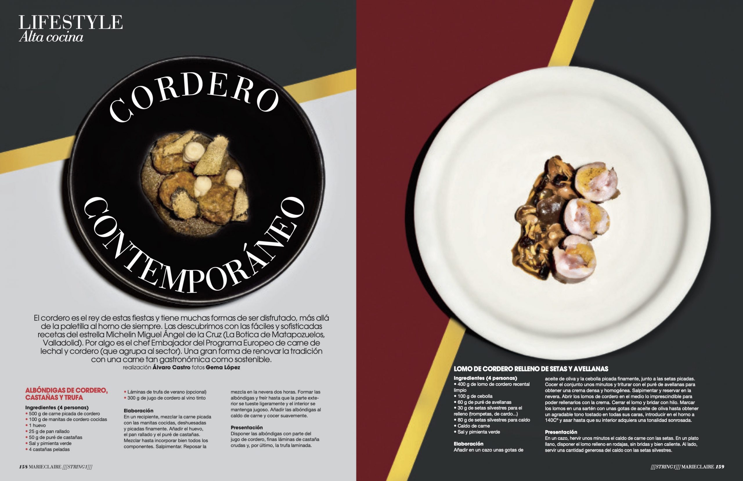 RECETAS/ CORDERO DICIEMBRE 2020