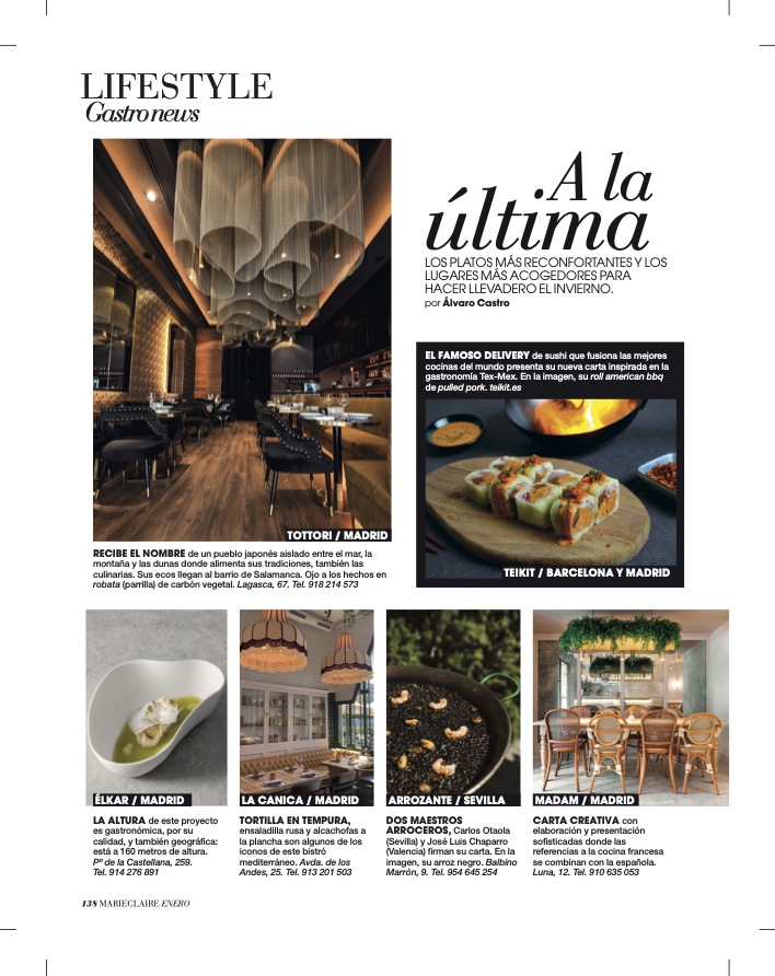 NEWS GASTRO/ ENERO 2022