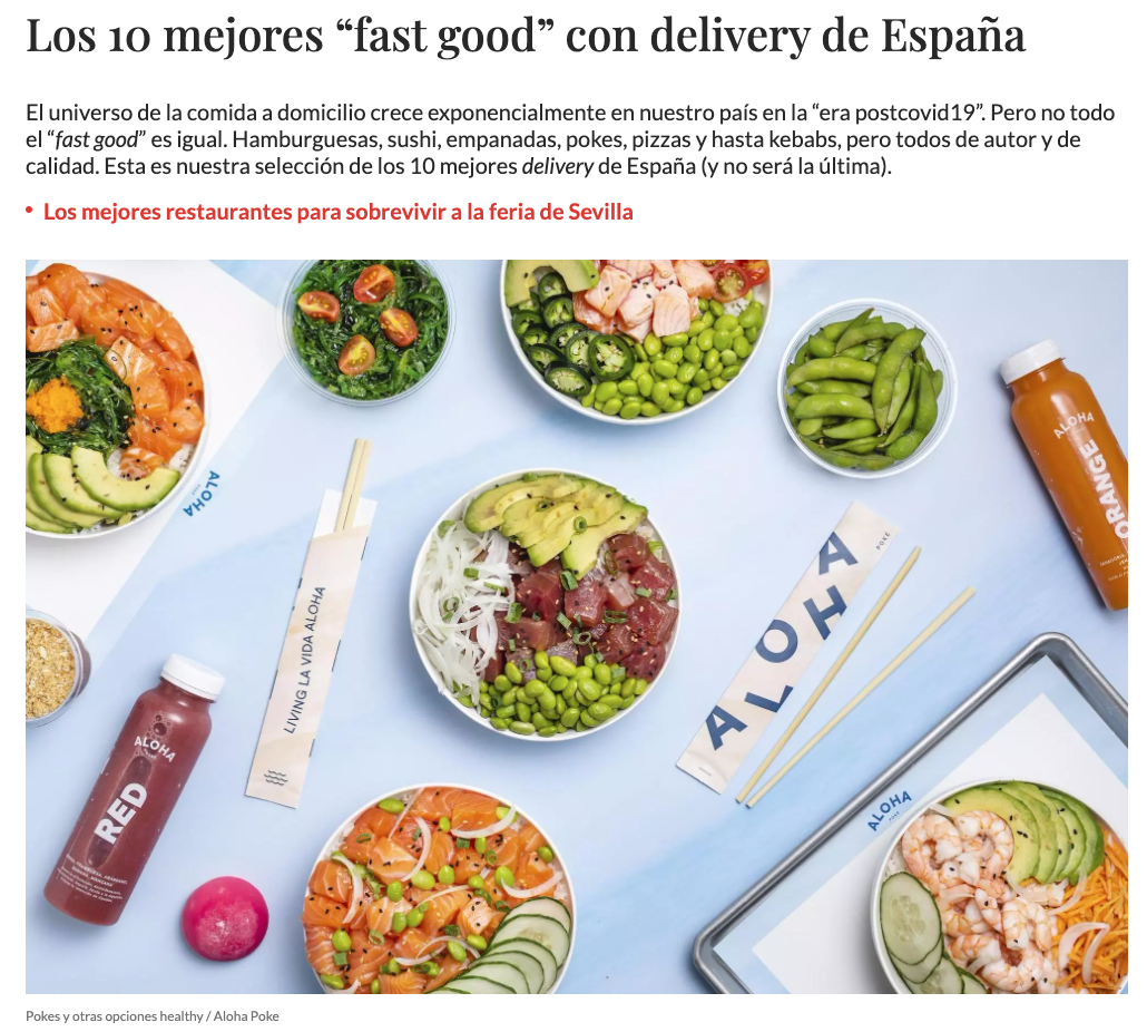 WOMAN/ Los mejores delivery