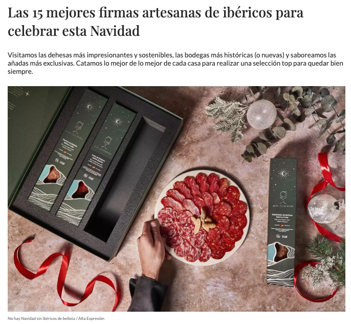 WOMAN/ Los mejores ibéricos para Navidad