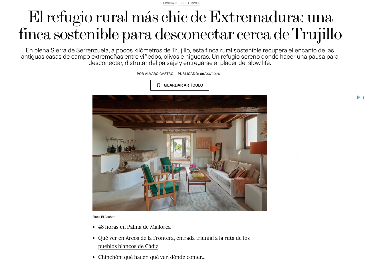 ELLE/ Finca El Azahar (Trujillo)